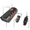 Solar Powered Bicycle Dual Head Horn Front Lights USB Charging Outdoor Cycling High Decibel Horn Warning Lights Cross-border
