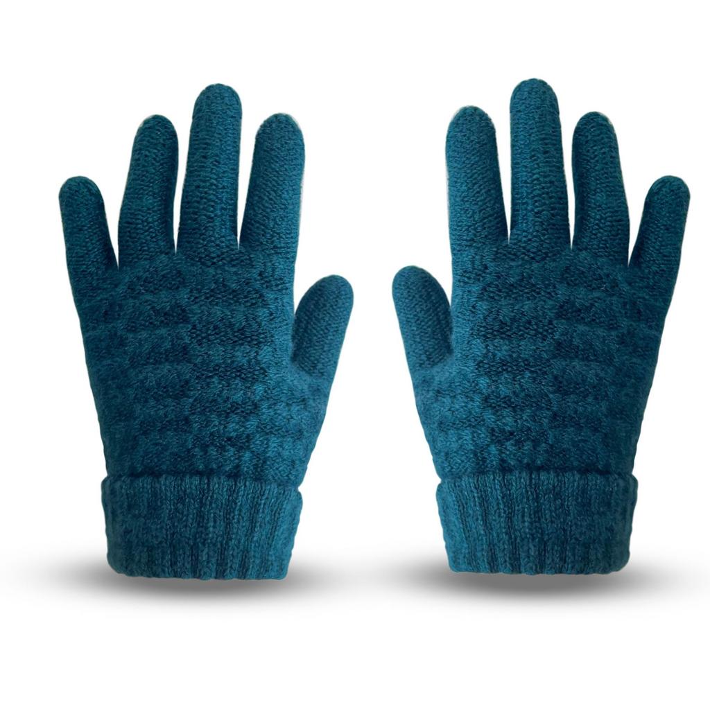 Children's Gloves Warm Knit Yarn Gloves Cute Korean for Boys and Girls Warm Gloves for Outdoor