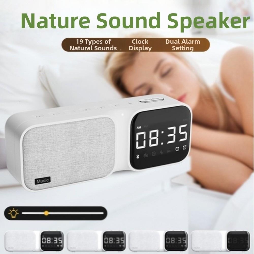 FM Radio Bluetooth Speaker LED Display White Noise Device Sleep Aid Device Sleep Soothing