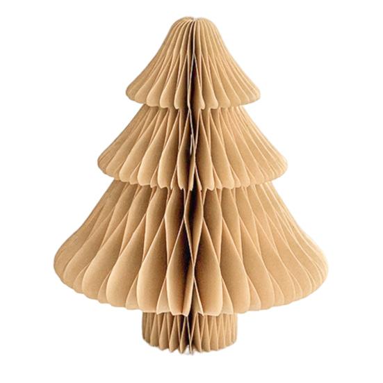 Honeycomb Paper Christmas Tree 3D Foldable Accordion Xmas Tree Winter Tabletop