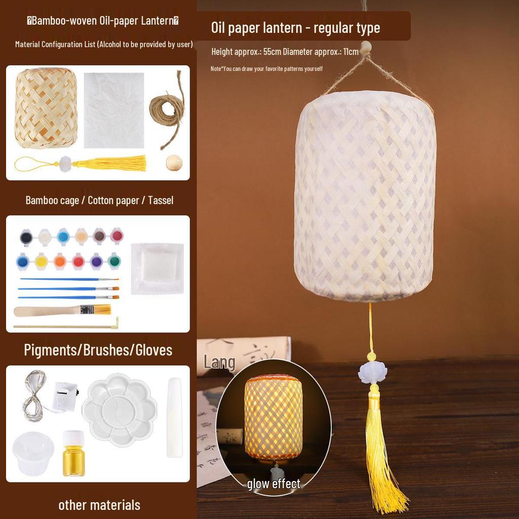 DIY Oil Paper Lantern Kit for Mid-Autumn Festival: Chaoshan Heritage Decorative Lanterns