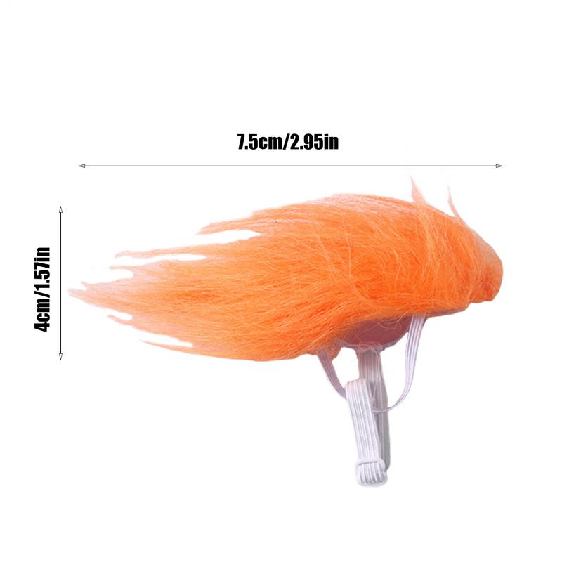 Cat Wig Orange Small Dog Wig Cat Cosplay Decoration Pet Headwear Costume for Halloween Christmas Travel Indoor Outdoor Gathering