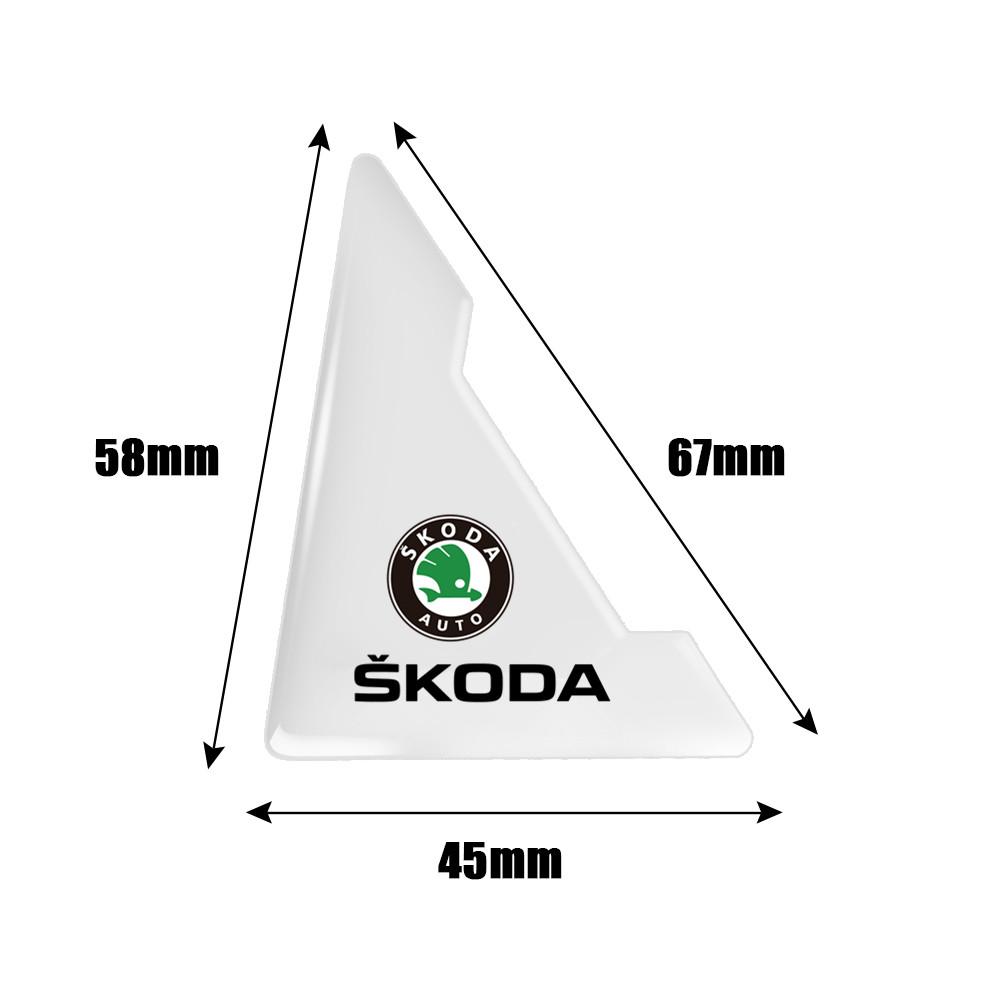 Clear Invisible Door Corner Anti-Collision Protector Sticker 2PCS Self-Adhesive Anti-Scratch Car Styling For Skoda Octavia A5 A7