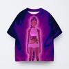T-shirt Anime Kpop Witch Hunting Group 3D Printing Children's T-shirt Fashion Casual Cartoon T-shirt Girls' Children's Clothing