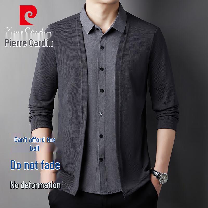 Pierre Cardin Men's Lapel Cardigan Sweater