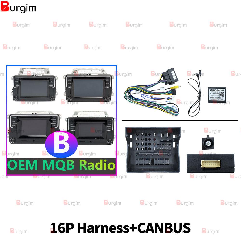 

Car Android Radio Frame For Volkswagen VW Tiguan Sharan Jetta Scirocco R Amarok 12.3 inch Screen Bracket Harness Wire Canbus only cable canbus-B