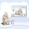 MEIEST Mini City Shop Street View Building Blocks Model Set,Simulation Panda Architecture Collection Particle Construction Building Bricks Toy