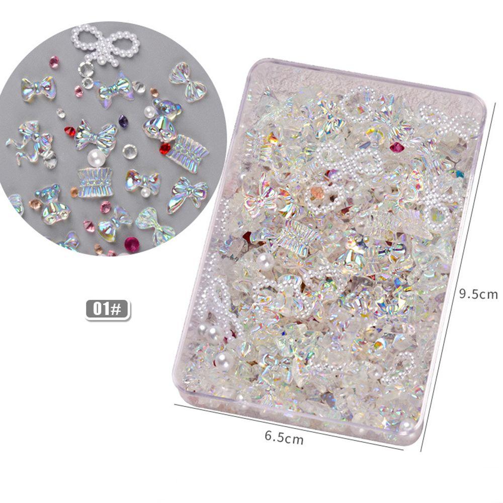 Manicure Kawaii Accessories Rhinestones Bear Nail Decoration Butterfly 3D Special Design