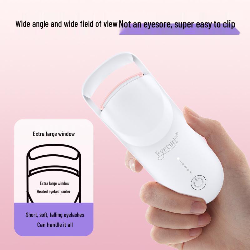 Neweyecurl Rechargeable Electric Heated Eyelash Curler for Women with Long-Lasting Wide-Angle Setting