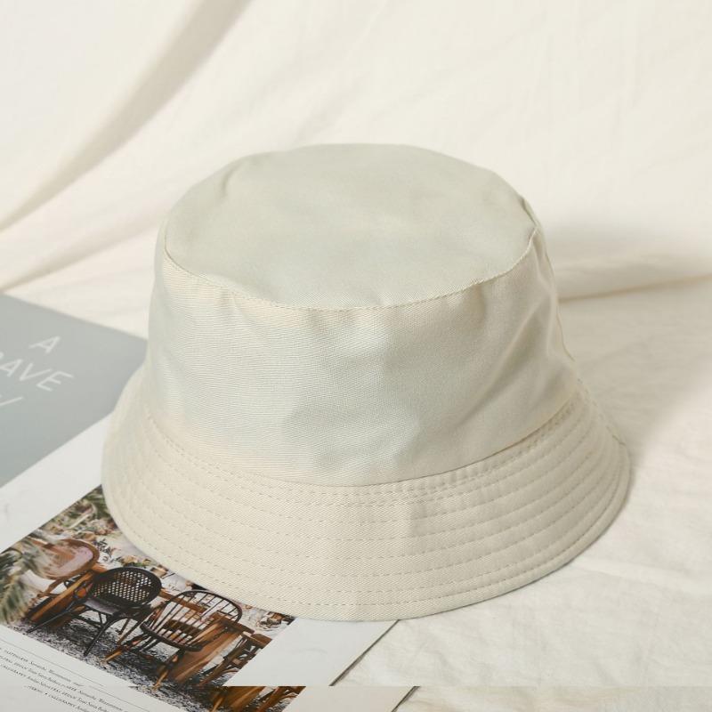 Bucket Hat Advertising Hat Summer Double-sided Basin Hat Embroidery Sunshade Sun Protection Hat Travel Hat Men