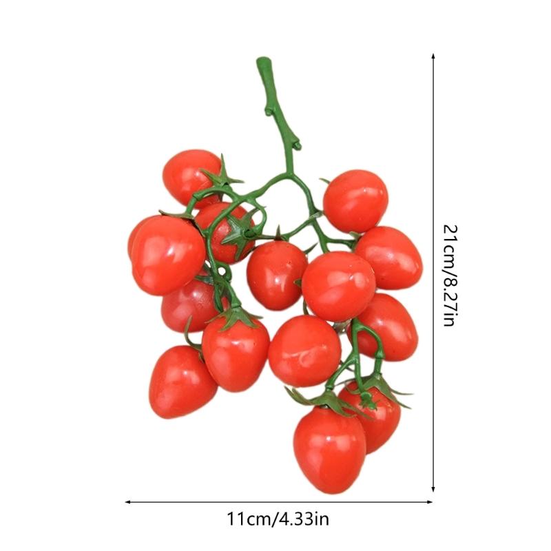 Artificial Friut Realistic Plastic Fruit Bunch of Simulation Fruit for Kitchen, Photography Props, 6 Kind of Fruit