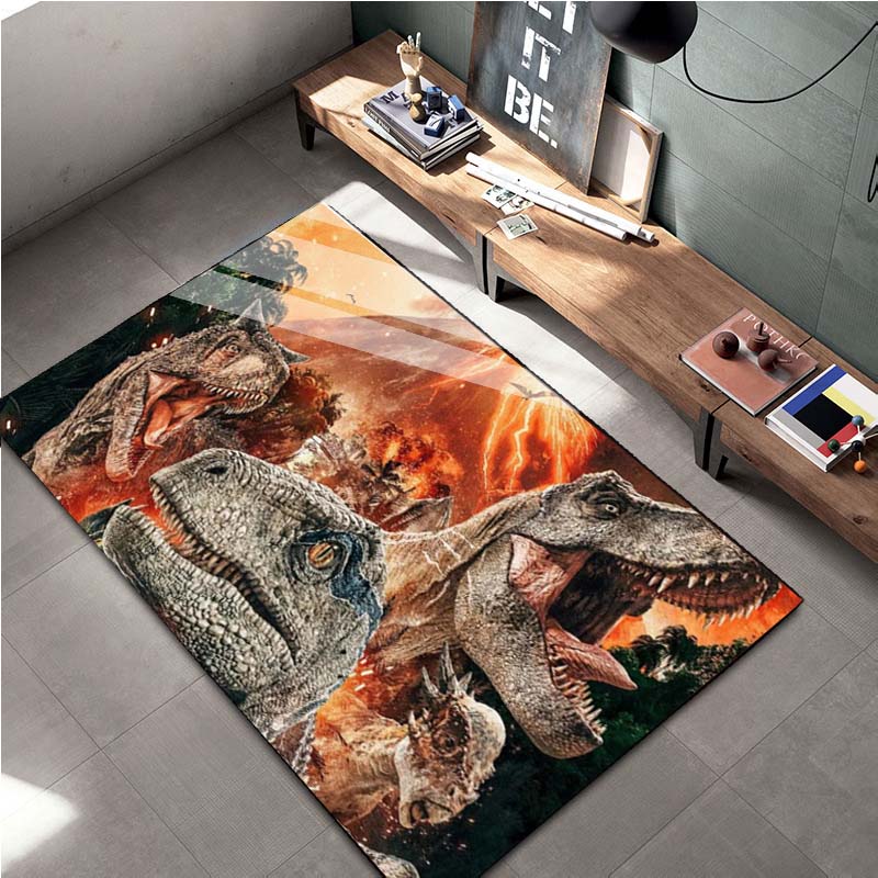 15 Size Jurassic-Park Dinosaur Area Rug Large Animal Carpet for Living Room Bedroom Sofa Doormat Decor,Child Non-slip Floor Mat