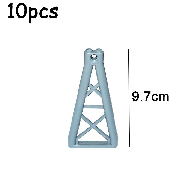 Non-Toxic Support 1X6X10 Girder Triangular Building Blocksmoc Parts Assemble Particles Diy Bricks Compatible With 64449 Toys For Children