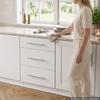 White Shaker Base Cabinet Ready to Assemble 50cmW Unassembled Cabinet, 500x475x815 mm(W x D x H), with 3 Drawers, Soft-Close Hardware, Fine Edge