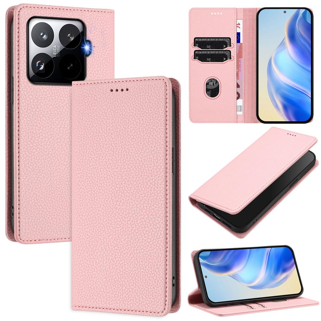 BORYA Cuir Cover Pour Xiaomi 15T Pro, Premium PU RFID Lock Antichoc