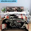 3PCS Anarchy Motorcycle Club 3pcs Bedding,Including 3PCS Duvet Cover And 2pcs Pillowcases Perfect for Christmas,Ideal for Bedroom, Dormitory