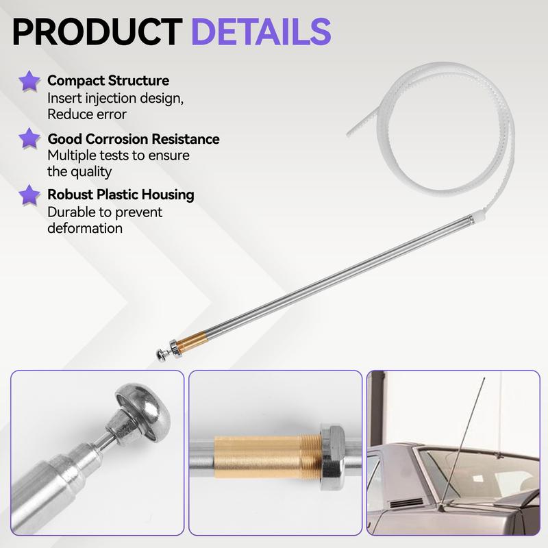 Car Radio Antenna For Mercedes-For Benz-W124 W126 W201 C107 R107 Radio Antenna 81-93 2018270001 Power-Antenna Replacement Mas