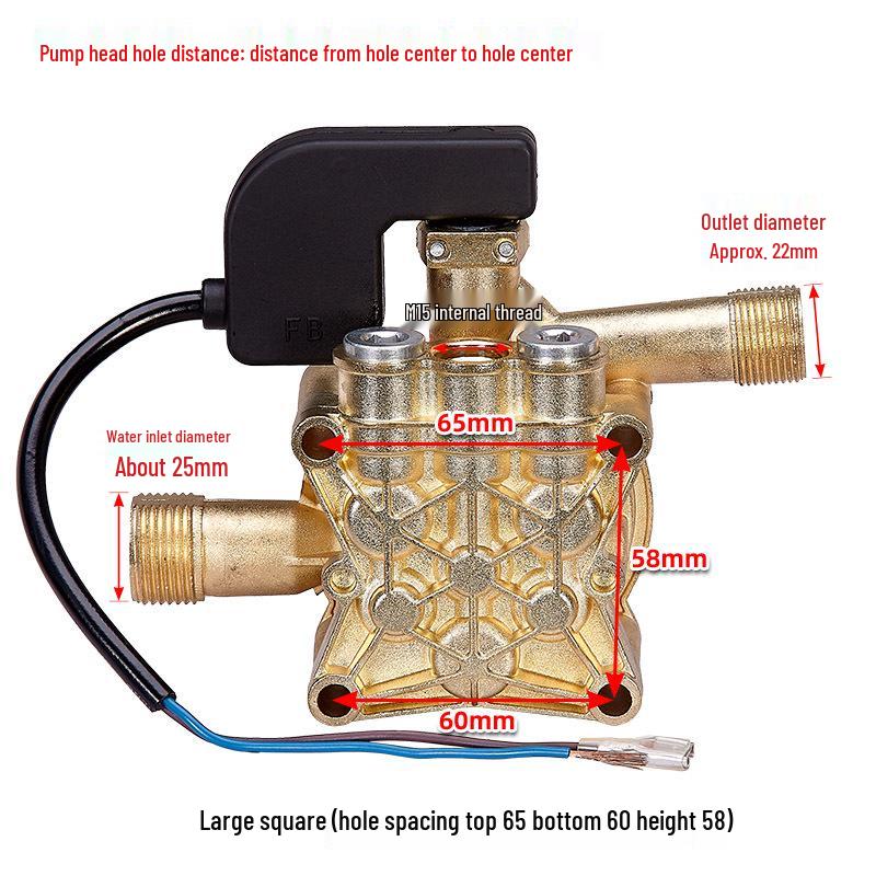 220V Portable High Pressure Adjustable Washer with Brush and Pump Accessories