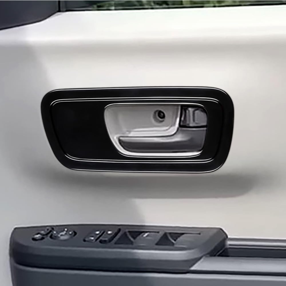 Deesse Front Door Handle Door Handle Door Bezel Interior Custom Set of 2 for Honda Garnishes, Covers, Panels, Parts, Accessories, (Piano Black) N-BOX