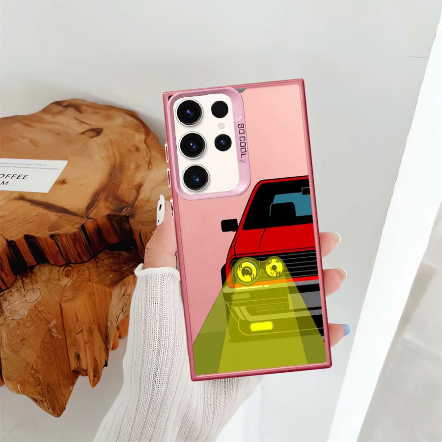 JDM Sprot Car Phone Case for Samsung Galaxy S23 S20 FE S25Plus S24Ultra S21 S25 S24 FE Note 20 Ultra S22 Ultra Soft Shell