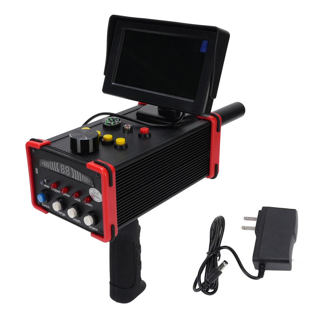 Handheld Metal Detector 15m Depth 1000m Range High Sensitivity Metal Scanner for Gold Silver Jadestone Diamond US Plug