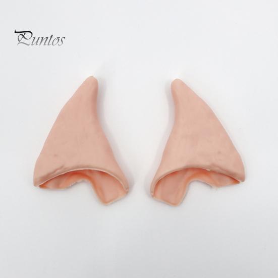 3 Pairs Rubber Elf Ears 10cm 12cm Role-Playing Decorative Ears Cosplay Fairy Pixie Soft Pointed Tips Anime Party Dress Up Costume Makeup Accessories