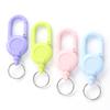 Macaron Color Retractable Keychain Outdoor Anti-Theft Easy-To-Pull Buckle Wire Rope Reel Elastic Key Ring Retractable Tool