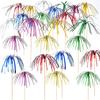 100Pcs Firework Cocktail Picks Cupcake Toppers Drink Appetizer Toothpicks New