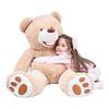 IKASA Plush Toy, Extra Large Bear, Teddy Bear, Cute Bear, Animal, Large Stuffed Bear, Sewn Bear Wrapped, Bear Body Pillow, Celebration, Fluffy Doll,