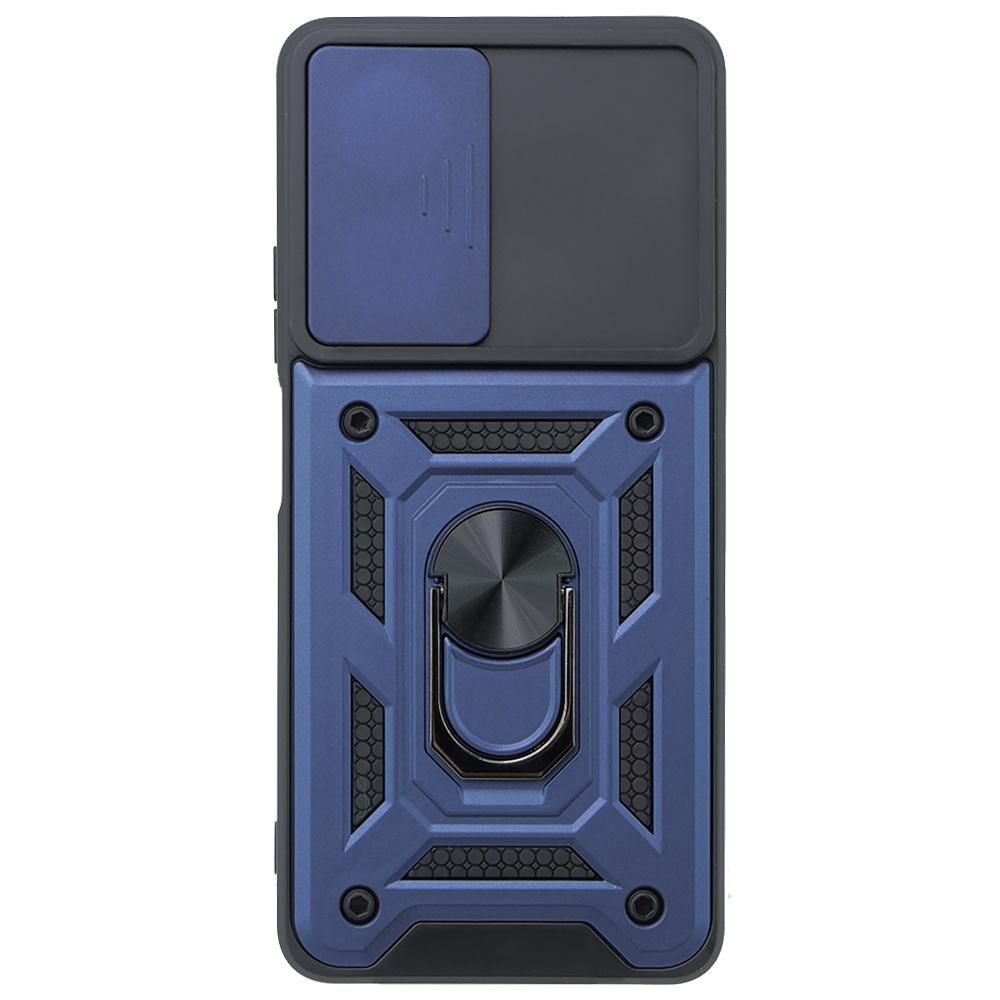 Armored Case for Xiaomi Redmi 13C / Poco C65, CamShield Slide, Blue