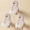 Punch-free Mop Hanging Hook Wall Mounted Mop Broom Storage Hook Cute Brush Broom Hanger  for Home