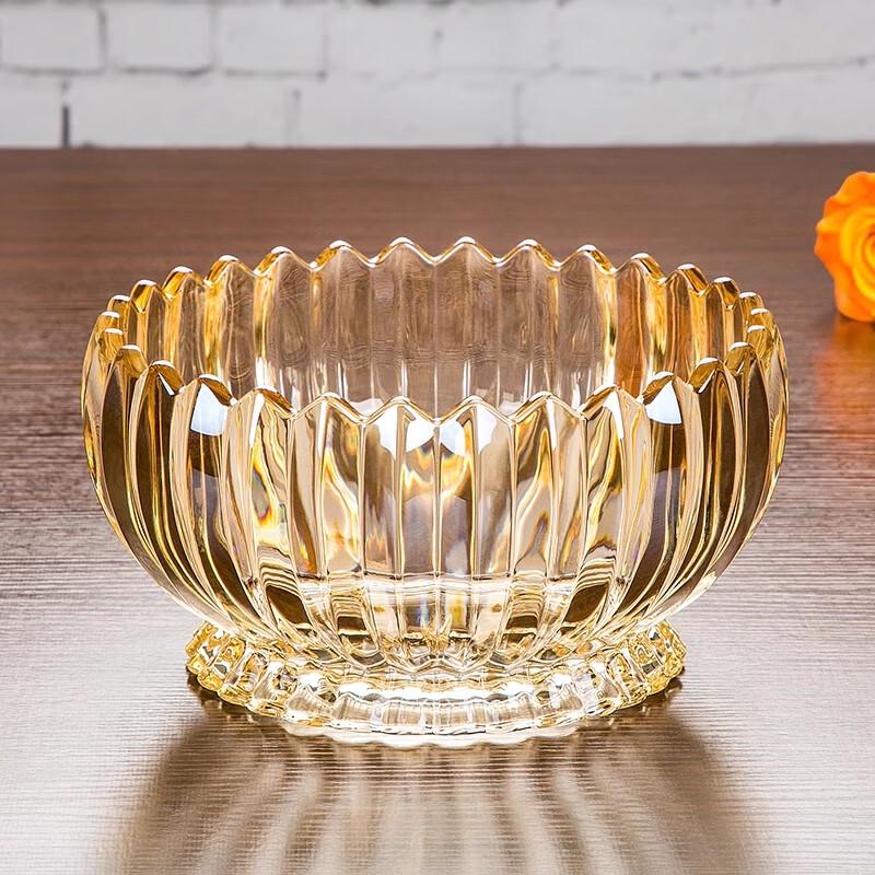 

European Crystal Glass Fruit Bowl