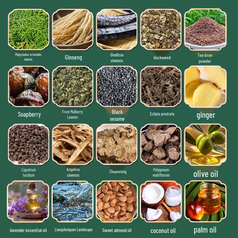 Thuja Leaf & Fo-Ti Herbal Shampoo Bar - Handmade Cold Process Hair Care Soap