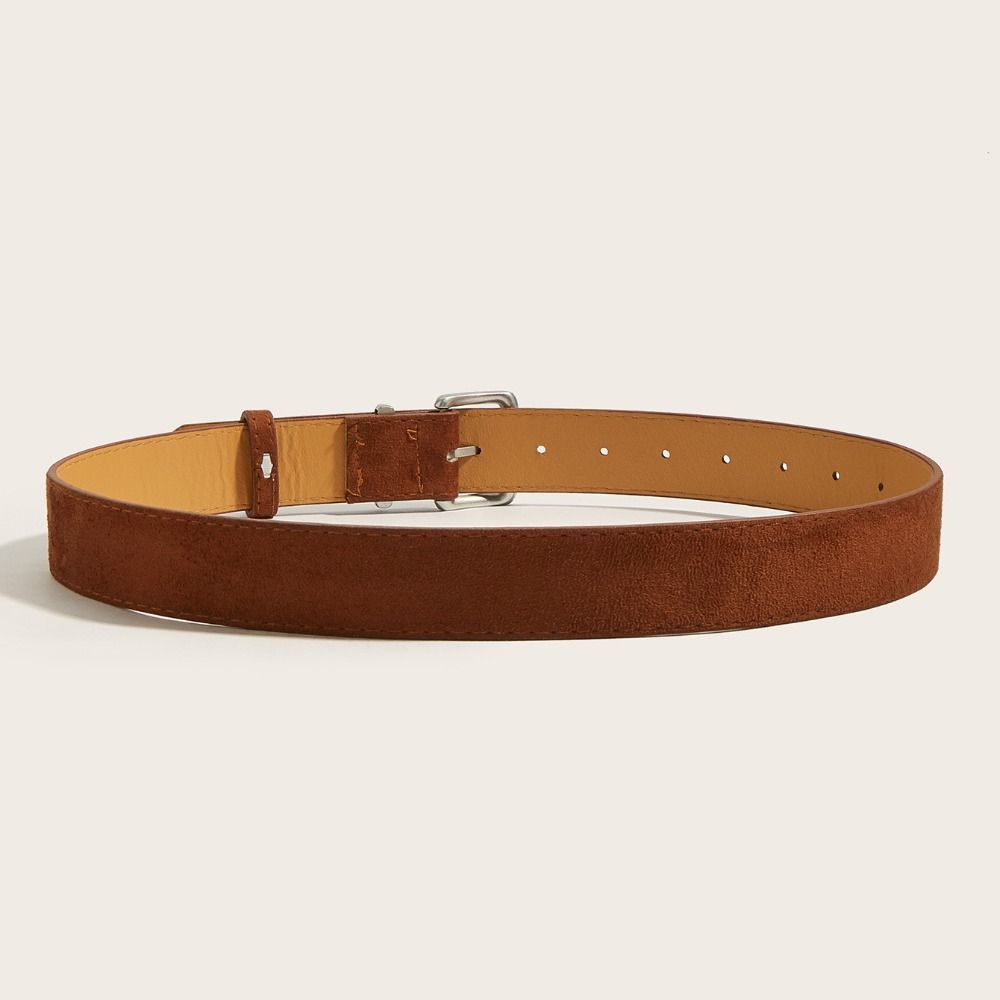 Maillard-Stil Wildleder Breiter Gürtel Luxuriöses Design Lässiger Business-Taillengürtel Trendiger Vielseitiger Dornschließe Taillenband Geschenke