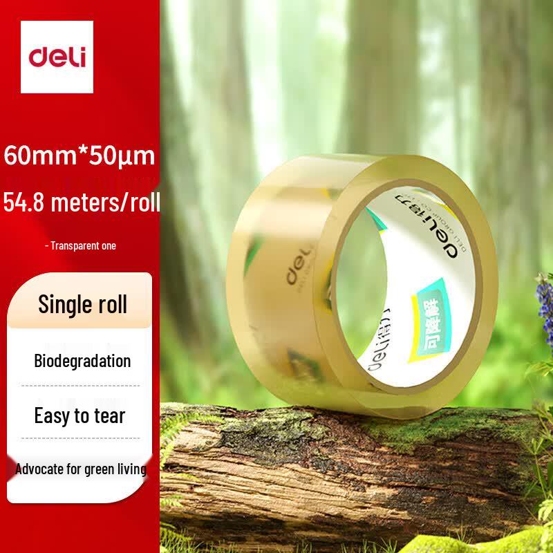 Deli 30293 Cellulose Film Pressure-Sensitive Adhesive Tape прозрачный