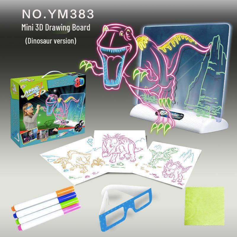 

3D Светящаяся Детская Доска для Рисования – Светодиодная Светящаяся Развивающая Флуоресцентная Доска для Письма