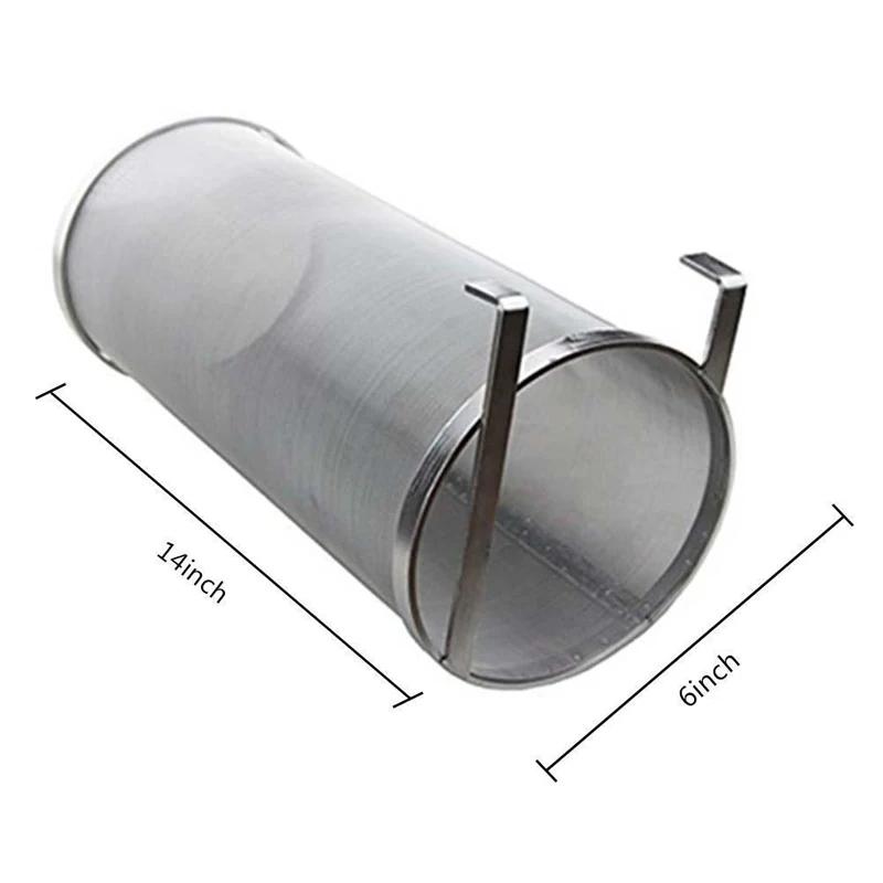 300mikronový nerezový filtr na domácí pivo s hákem na vaření piva