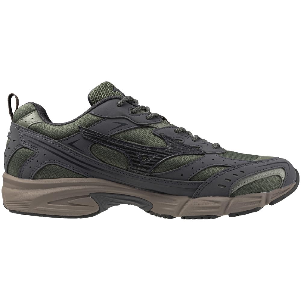 Mizuno MXR Casual Olive Green X Black X Metallic Size 3E Sneakers, Fashion, Commuting, School, Lifestyle, Gray, 28.5 Cm,