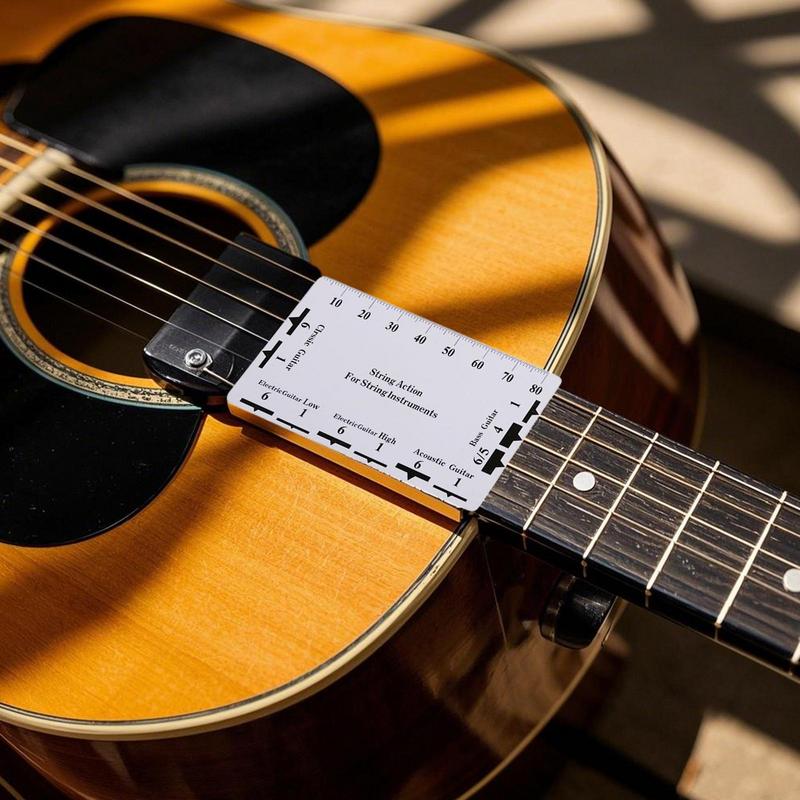 String Action Ruler Gauge Guitar Repairing Tool for Luthier Fit Professional Electric Guitar Parts for Guitar Ukulele Bass