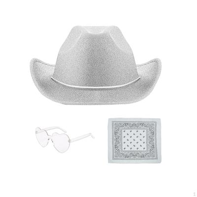 Cowgirl Hat Cap Western Cowboy for Music Festival Dress Up Halloween Dancing