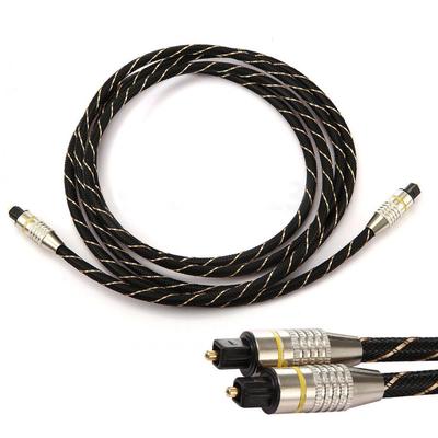 Cordon de câble Audio optique numérique à Fiber optique Toslink SPDIF 1 M/2 M pour CD DVD