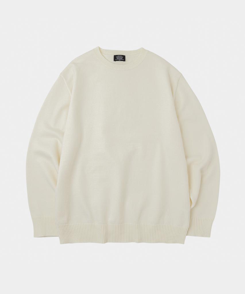 LETTERCOMO Essential Daily Round Knit Ivory