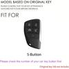 Premium Leather 5-Button Key Fob Cover for Honda Prologue 2024 2025, Compatible with Acura ZDX 2024 2025 Remote Key Holder Case Accessories (Black)