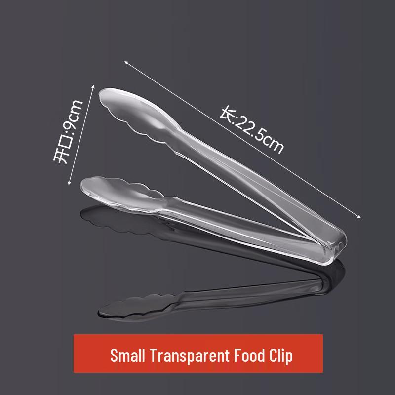 Transparent Plastic Food Tongs