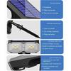 RGB Solarstrahler 18 LED Außen Wasserdicht Farbwechsel Mehrfarbig Weg Terrasse Tor Zaun USB/Solar Landschaftsstrahler