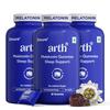 Arth 5mg Melatonin Gummies For Deep Sleep, Relaxation & Calmness -90 Sleep Gummies for Men & Women | L-Theanine, Chamomile & Passion Flower | Re