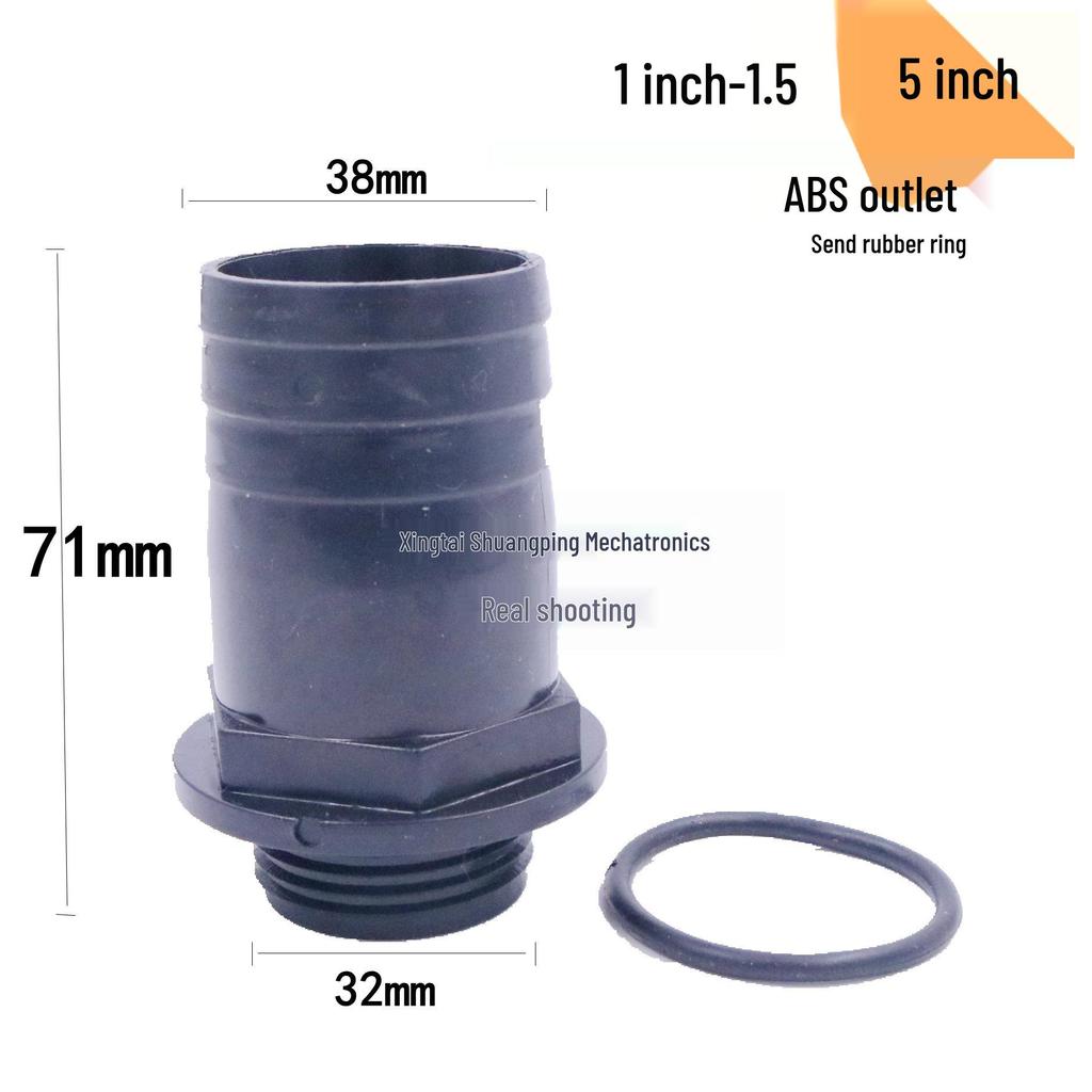 Thickened Plastic Male Thread Hose Connector Water Pump Adapter (4", 3", 1.5")