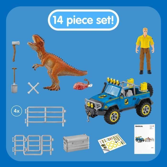 Voiture tout-terrain avec avant-poste Dino - SCHLEICH - 41464 - Dinosaurs