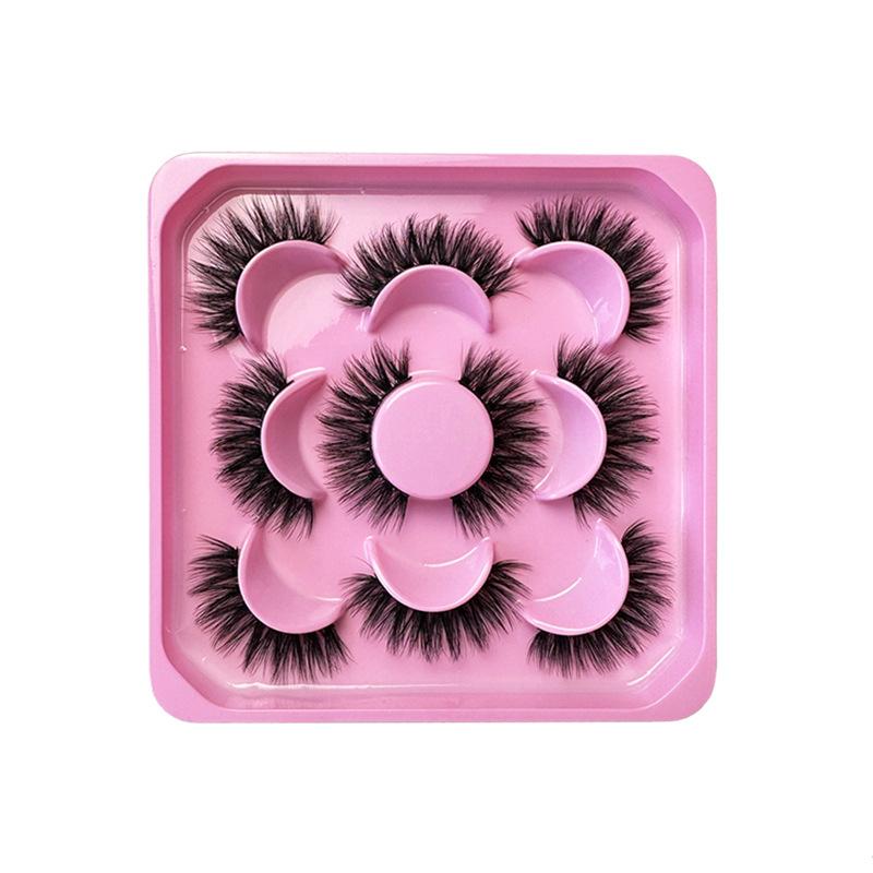 14 pairs of fluffy and messy strip false eyelashes curled and thick European and American eyelashes
