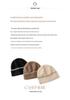 Unisex 100% Pure Cashmere Beanie with Ear Protection - Autumn/Winter Casual Knit Hat